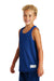 Sport-Tek YST500 Youth Reversible Mesh Moisture Wicking Tank Top True Royal Blue Model 3q