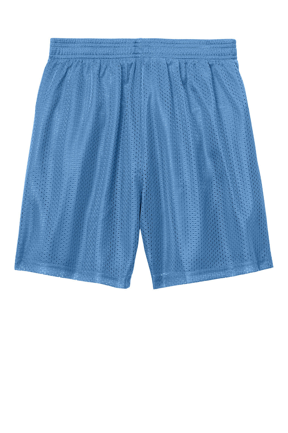 Sport-Tek YST5100 Youth PosiCharge Mesh Athletic Shorts Carolina Blue Flat Back