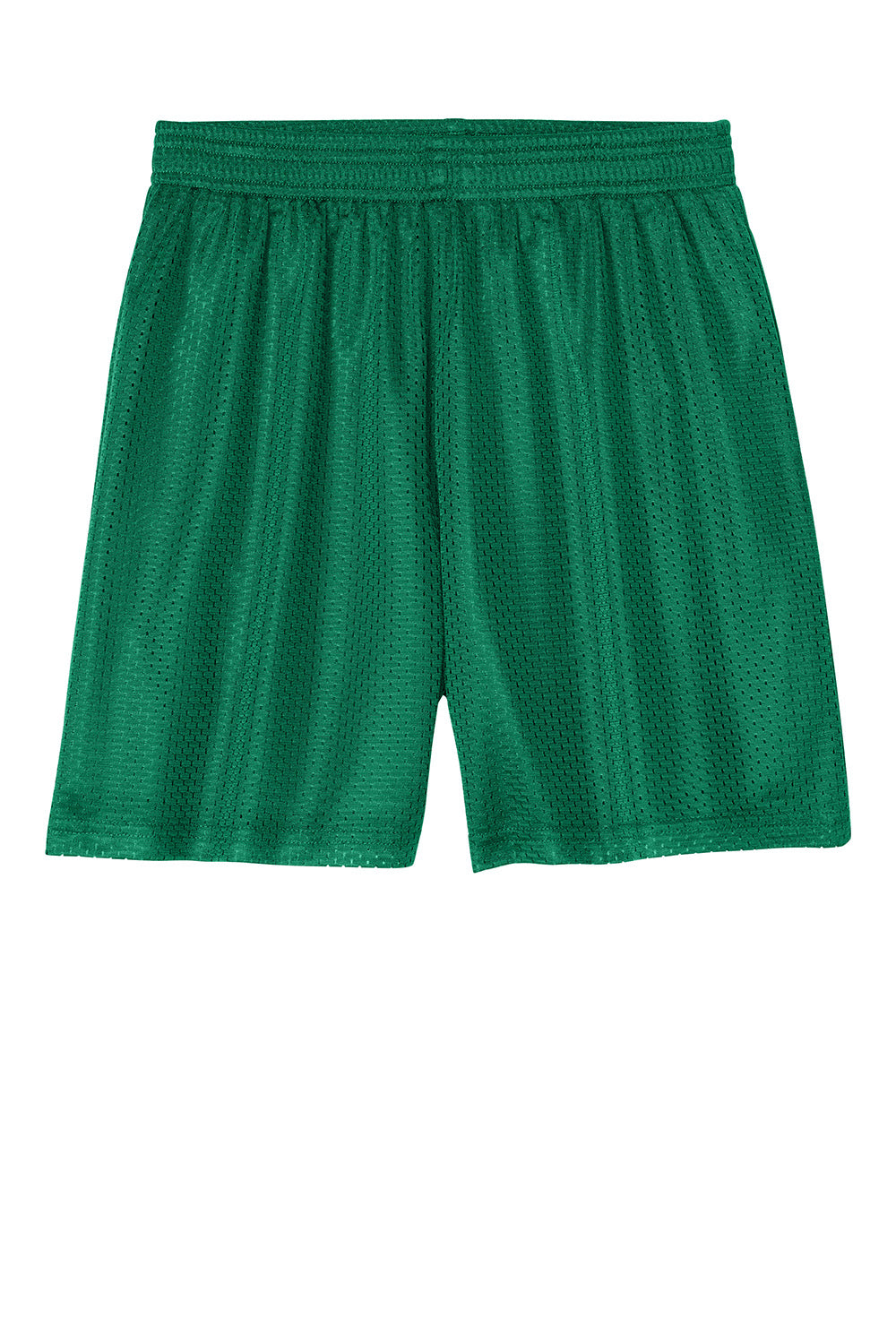 Sport-Tek YST5100 Youth PosiCharge Mesh Athletic Shorts Kelly Green Flat Front