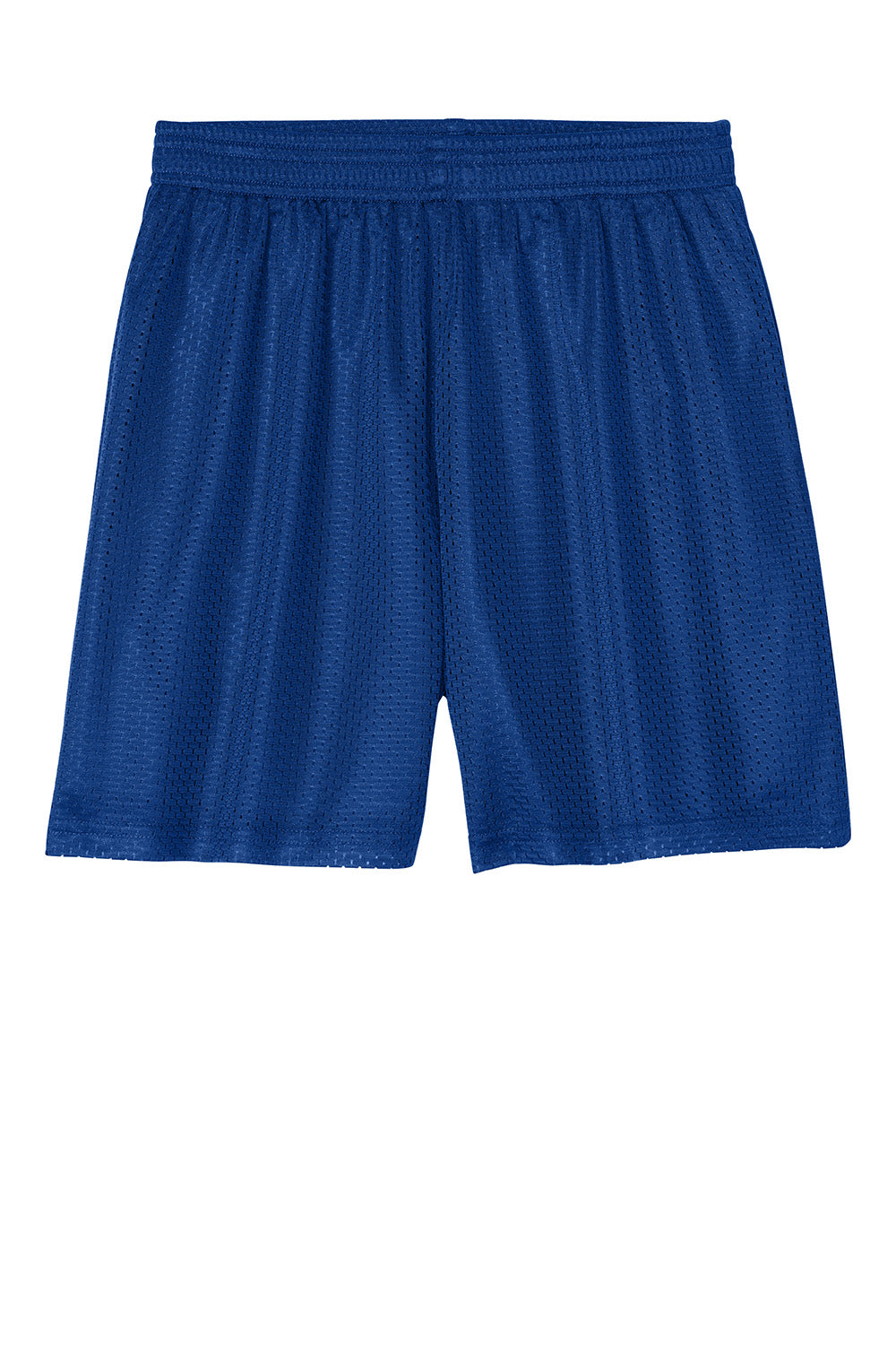 Sport-Tek YST5100 Youth PosiCharge Mesh Athletic Shorts True Royal Blue Flat Front