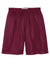 Sport-Tek YST510 Youth Moisture Wicking Classic Mesh Shorts Maroon Flat Front