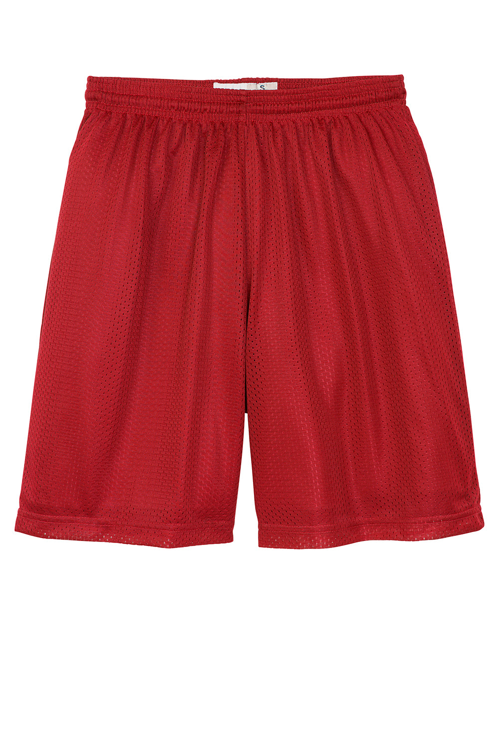 Sport-Tek YST510 Youth Moisture Wicking Classic Mesh Shorts True Red Flat Front