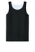 Sport-Tek YST551 Youth PosiCharge Competitor Rev Tank Top Black/White Flat Front