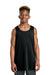 Sport-Tek YST551 Youth PosiCharge Competitor Rev Tank Top Black/White Model Front