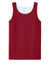 Sport-Tek YST551 Youth PosiCharge Competitor Rev Tank Top Deep Red/White Flat Front