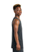 Sport-Tek YST551 Youth PosiCharge Competitor Rev Tank Top Iron Grey/White Model Side