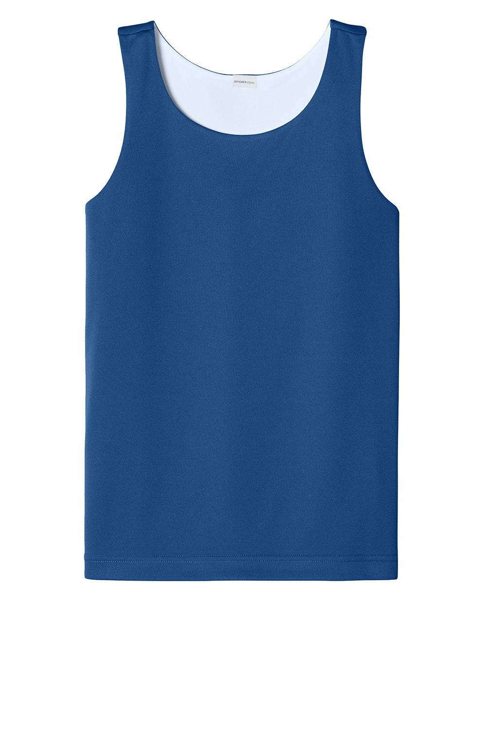 Sport-Tek YST551 Youth PosiCharge Competitor Rev Tank Top True Royal Blue/White Flat Front