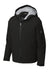 Sport-Tek YST56 Youth Waterproof Insulated Full Zip Hooded Jacket Black Flat Front