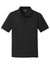 Sport-Tek YST640 Youth RacerMesh Moisture Wicking Short Sleeve Polo Shirt Black Flat Front