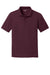 Sport-Tek YST640 Youth RacerMesh Moisture Wicking Short Sleeve Polo Shirt Maroon Flat Front