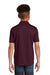 Sport-Tek YST640 Youth RacerMesh Moisture Wicking Short Sleeve Polo Shirt Maroon Model Back