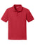 Sport-Tek YST640 Youth RacerMesh Moisture Wicking Short Sleeve Polo Shirt True Red Flat Front