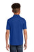 Sport-Tek YST640 Youth RacerMesh Moisture Wicking Short Sleeve Polo Shirt True Royal Blue Model Back