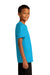 Sport-Tek YST720 Youth Re-Compete Moisture Wicking Short Sleeve Crewneck T-Shirt Atomic Blue Model Side