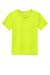 Sport-Tek YST720 Youth Re-Compete Moisture Wicking Short Sleeve Crewneck T-Shirt Neon Yellow Flat Front