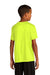 Sport-Tek YST720 Youth Re-Compete Moisture Wicking Short Sleeve Crewneck T-Shirt Neon Yellow Model Back