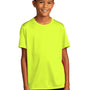 Sport-Tek Youth Re-Compete Moisture Wicking Short Sleeve Crewneck T-Shirt - Neon Yellow