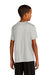 Sport-Tek YST720 Youth Re-Compete Moisture Wicking Short Sleeve Crewneck T-Shirt Silver Grey Model Back