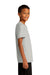 Sport-Tek YST720 Youth Re-Compete Moisture Wicking Short Sleeve Crewneck T-Shirt Silver Grey Model Side