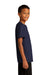 Sport-Tek YST720 Youth Re-Compete Moisture Wicking Short Sleeve Crewneck T-Shirt True Navy Blue Model Side