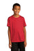 Sport-Tek YST720 Youth Re-Compete Moisture Wicking Short Sleeve Crewneck T-Shirt True Red Model Front