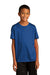 Sport-Tek YST720 Youth Re-Compete Moisture Wicking Short Sleeve Crewneck T-Shirt True Royal Blue Model Front