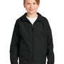 Sport-Tek Youth Water Resistant Full Zip Hooded Jacket - Black