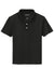 Sport-Tek YST740 Youth Moisture Wicking Micropique Short Sleeve Polo Shirt Black Flat Front