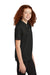 Sport-Tek YST740 Youth Moisture Wicking Micropique Short Sleeve Polo Shirt Black Model Side