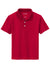 Sport-Tek YST740 Youth Moisture Wicking Micropique Short Sleeve Polo Shirt Deep Red Flat Front