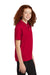 Sport-Tek YST740 Youth Moisture Wicking Micropique Short Sleeve Polo Shirt Deep Red Model Side