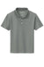 Sport-Tek YST740 Youth Moisture Wicking Micropique Short Sleeve Polo Shirt Concrete Grey Flat Front