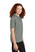 Sport-Tek YST740 Youth Moisture Wicking Micropique Short Sleeve Polo Shirt Concrete Grey Model Side