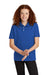 Sport-Tek YST740 Youth Moisture Wicking Micropique Short Sleeve Polo Shirt True Royal Blue Model Front