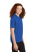 Sport-Tek YST740 Youth Moisture Wicking Micropique Short Sleeve Polo Shirt True Royal Blue Model Side