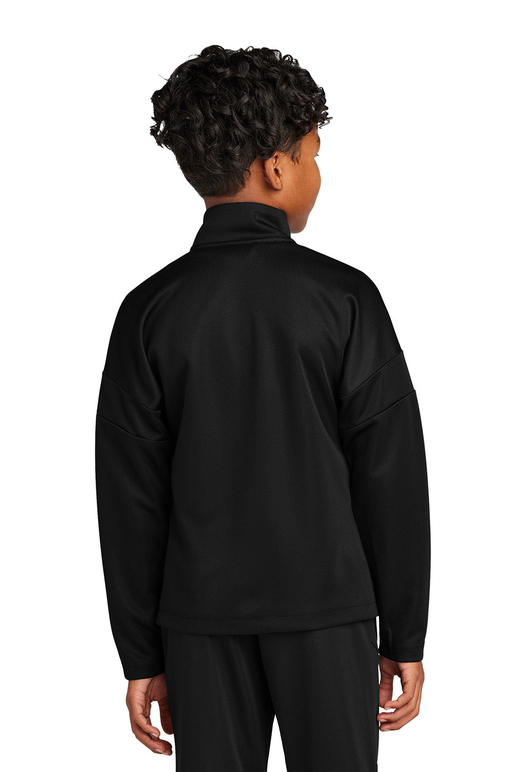 Sport-Tek YST800 Youth Travel Full Zip Jacket Black Model Back