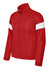 Sport-Tek YST800 Youth Travel Full Zip Jacket Deep Red/White Flat Front