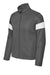 Sport-Tek YST800 Youth Travel Full Zip Jacket Iron Grey/White Flat Front