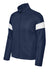 Sport-Tek YST800 Youth Travel Full Zip Jacket True Navy Blue/White Flat Front