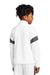 Sport-Tek YST800 Youth Travel Full Zip Jacket White/Iron Grey Model Back