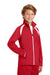 Sport-Tek YST90 Youth Full Zip Track Jacket True Red/White Model 3q