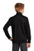 Sport-Tek YST94 Youth Full Zip Track Jacket Black/White Model Back