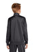 Sport-Tek YST94 Youth Full Zip Track Jacket Graphite Grey/Black Model Back