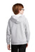 Sport-Tek YSTF200 Youth Drive Fleece Hooded Sweatshirt Hoodie Heather Grey Model Back