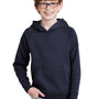 Sport-Tek Youth Drive Fleece Hooded Sweatshirt Hoodie - True Navy Blue