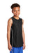 Sport-Tek YT555 Youth Moisture Wicking Mesh Reversible Tank Top Black Model 3q