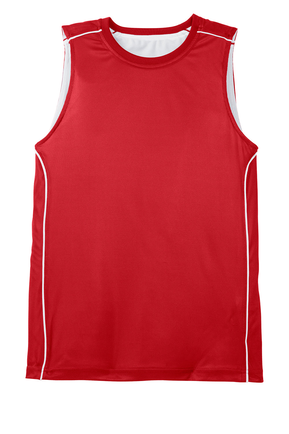 Sport-Tek YT555 Youth Moisture Wicking Mesh Reversible Tank Top True Red Flat Front