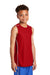 Sport-Tek YT555 Youth Moisture Wicking Mesh Reversible Tank Top True Red Model 3q