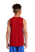 Sport-Tek YT555 Youth Moisture Wicking Mesh Reversible Tank Top True Red Model Back