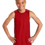 Sport-Tek Youth Moisture Wicking Mesh Reversible Tank Top - True Red